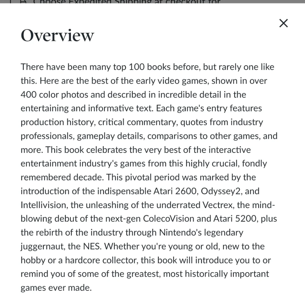 The 100 Greatest Console Video Games Hardcover Book: 1977-1987 by Brett Weiss